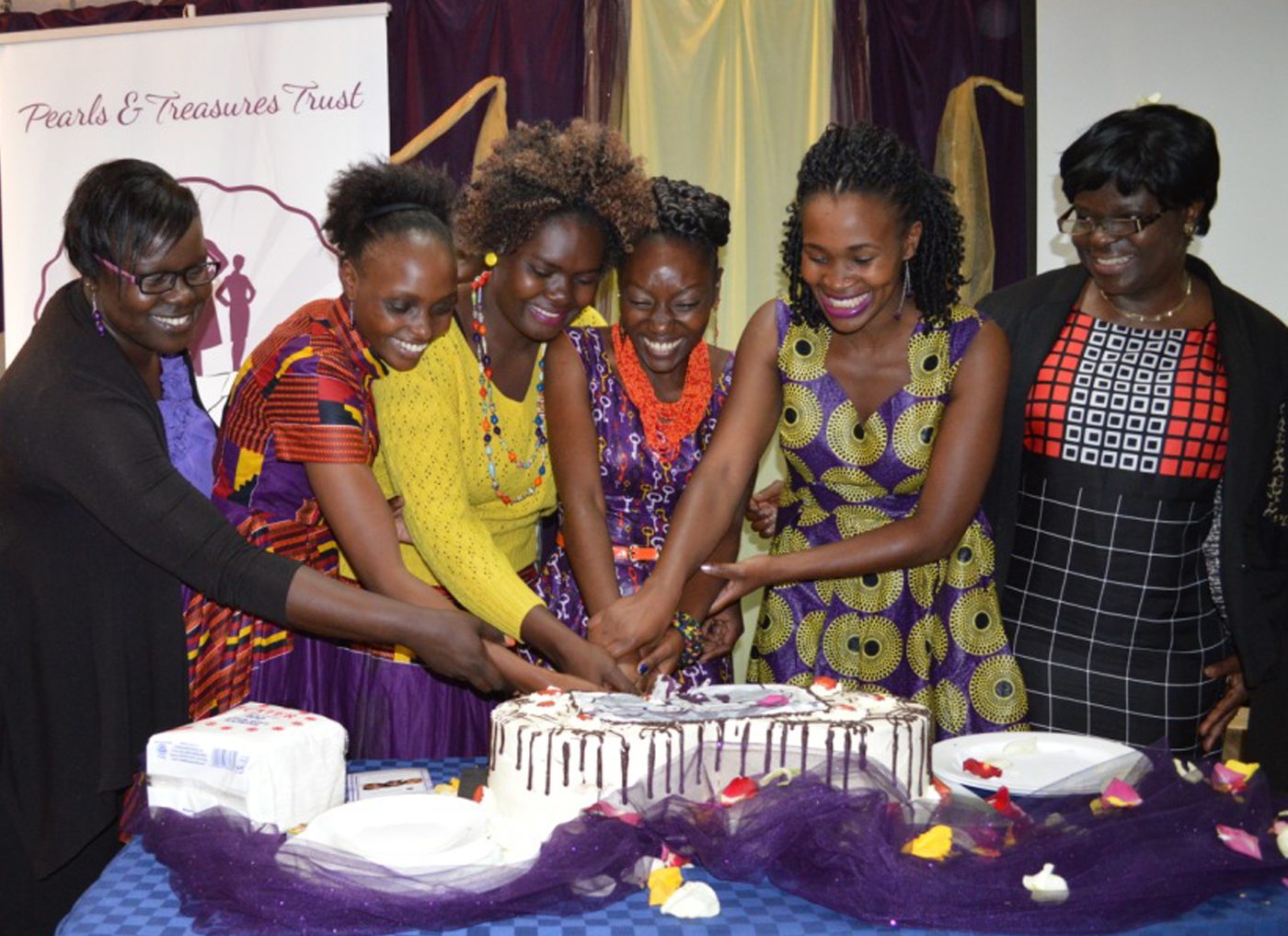 Women of Pearls & Treasures Trust celebrating at the Trust's launch